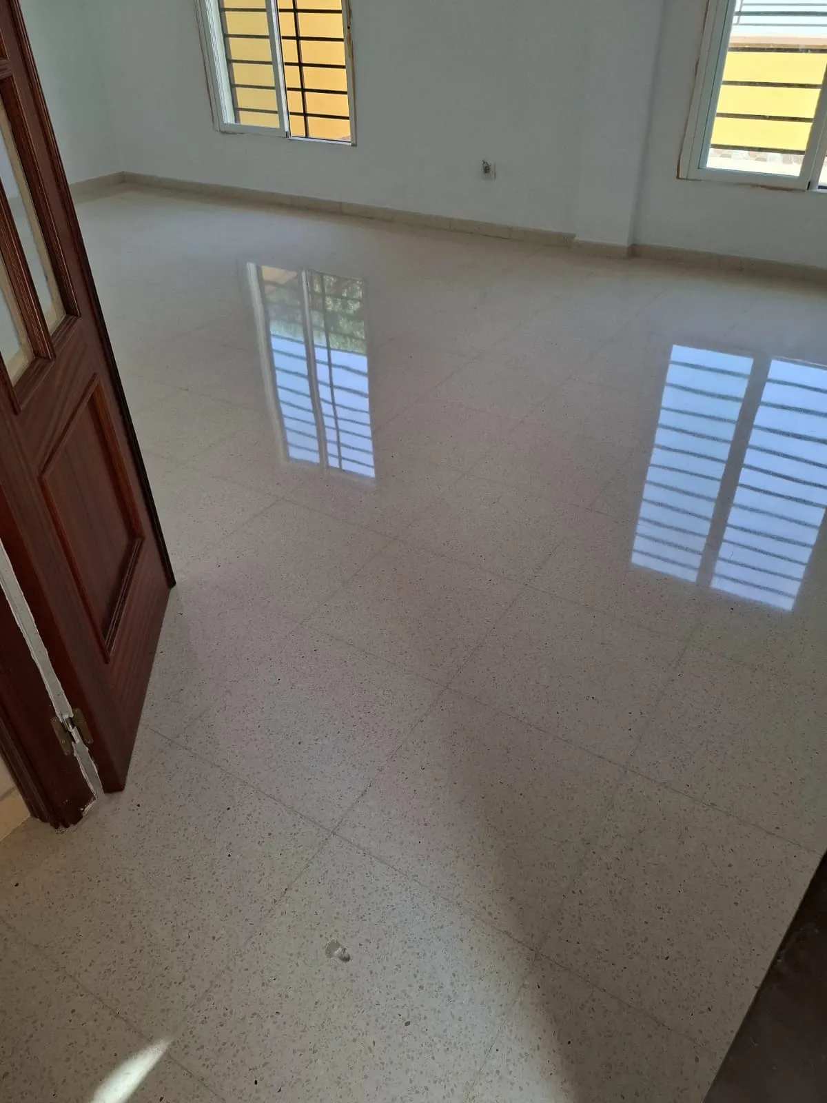 Después — Cristalizado de terrazo blanco